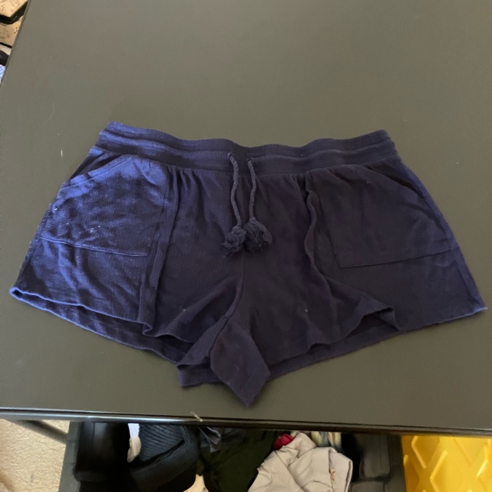 No Boundaries Dark Blue Flowy Shorts